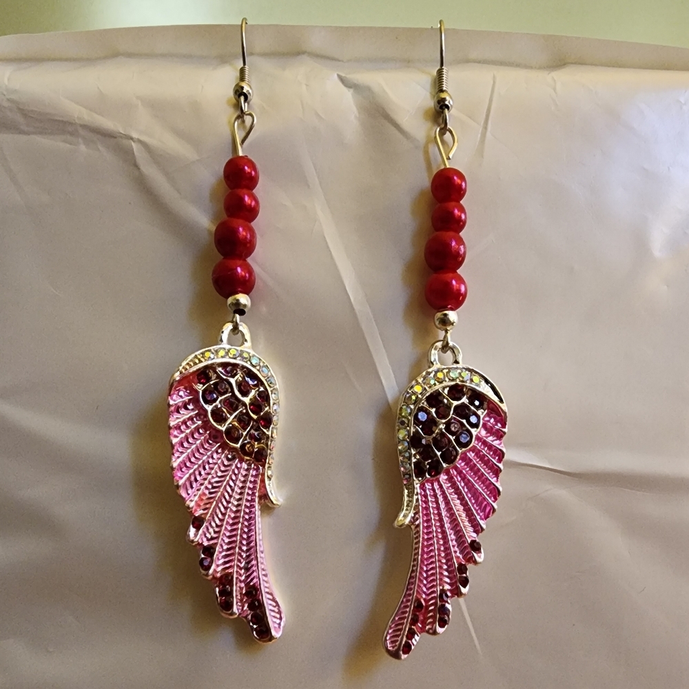 Handcrafted Angel Wing earrings